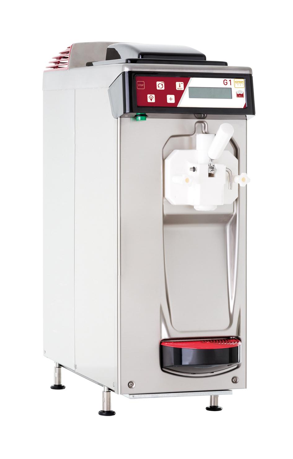 counter machines-Mini soft serve ice cream machine - Planet Glace -  products and ice cream machinery