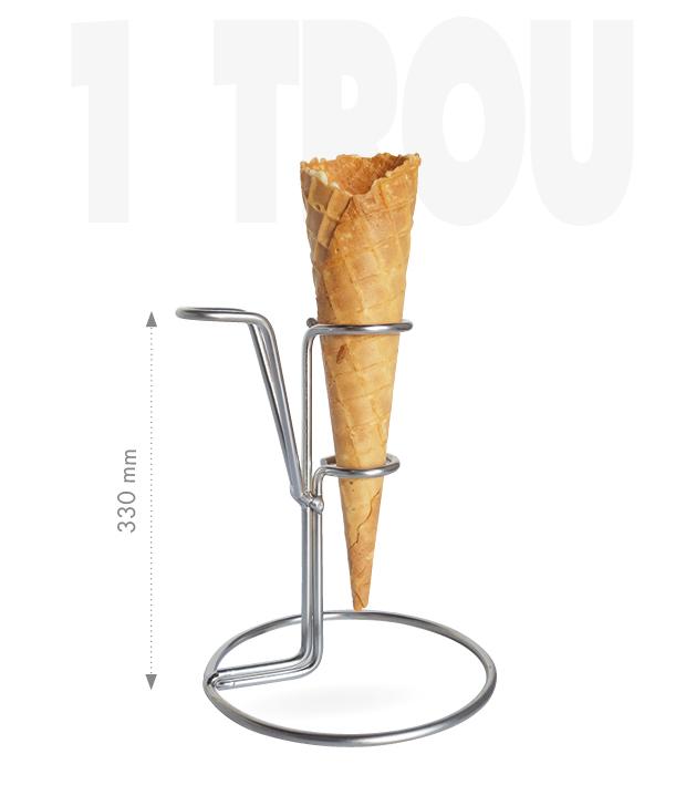 Ice-Cream Cone Holder; stainless steel