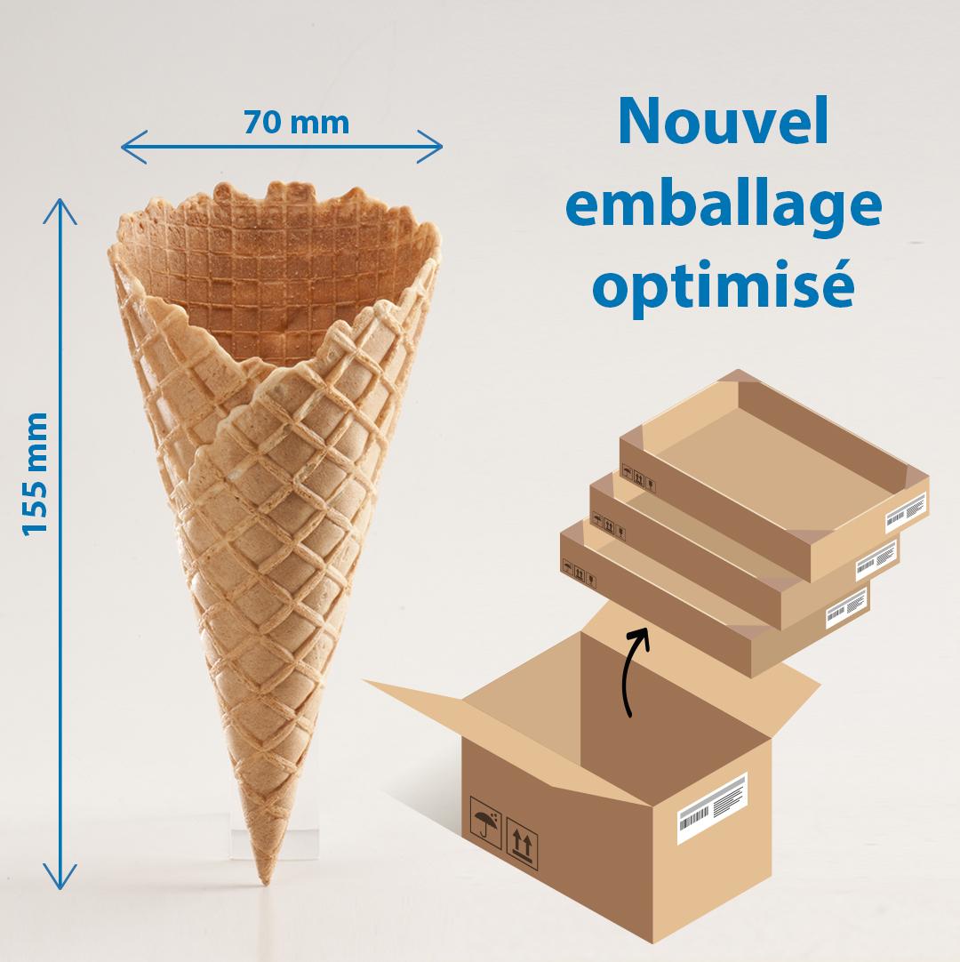 Emballage optimisé Glace fournisseur pour glaciers