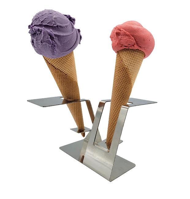 Ice-Cream Cone Holder; stainless steel