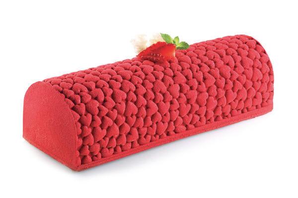 Kit moule à bûche + tapis décor arabesque Silikomart 