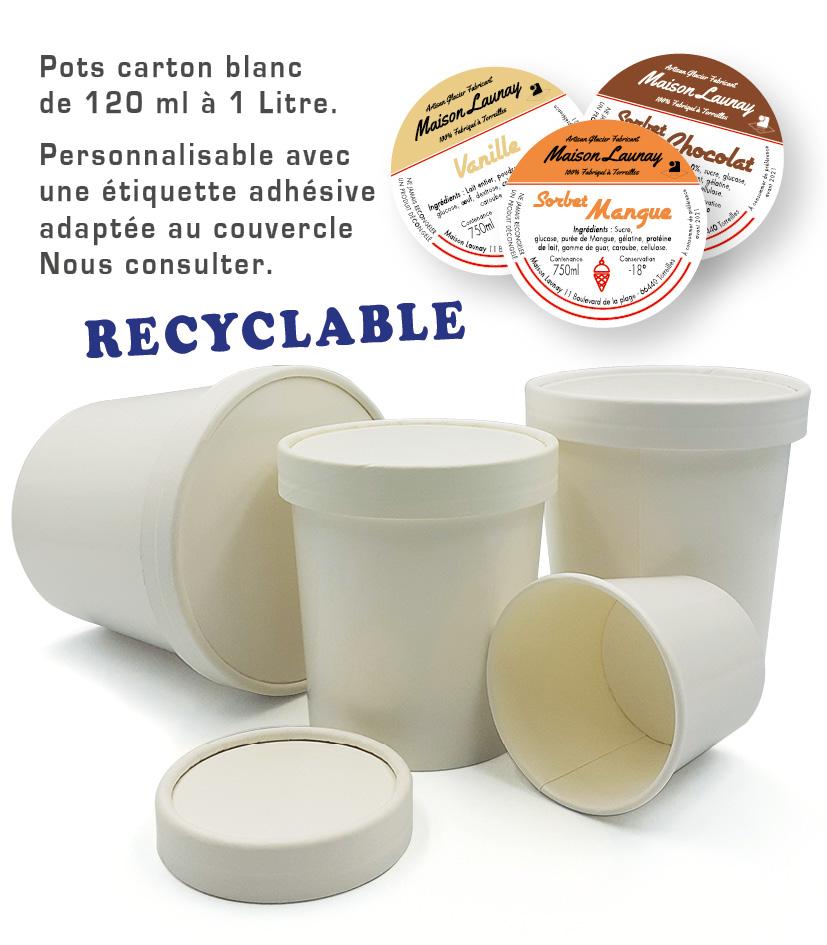 Envases de Plastico con Tapa para Alimentos - Tarrinas Helados 750cc